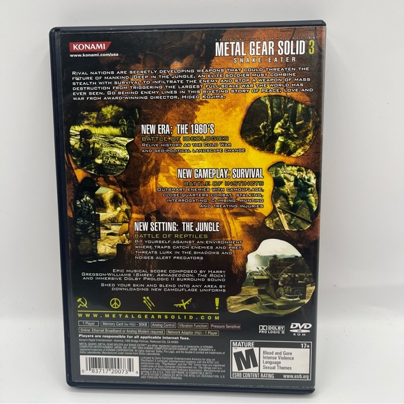 Metal Gear Solid 3: Snake Eater (Sony PlayStation 2, 2004) CIB Complete Tested - Picture 2 of 11